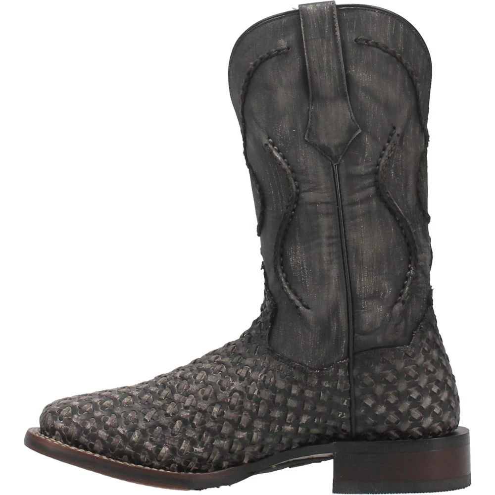 'Dan Post' Men's 12" Stanley Western Square Toe - Black - Image 6