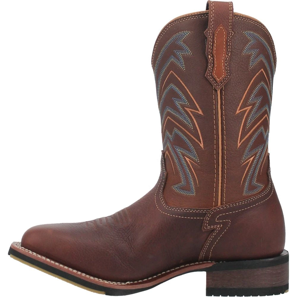 'Dan Post' Men's 11" Arrowhead Western Square Toe - Chocolate - Image 6