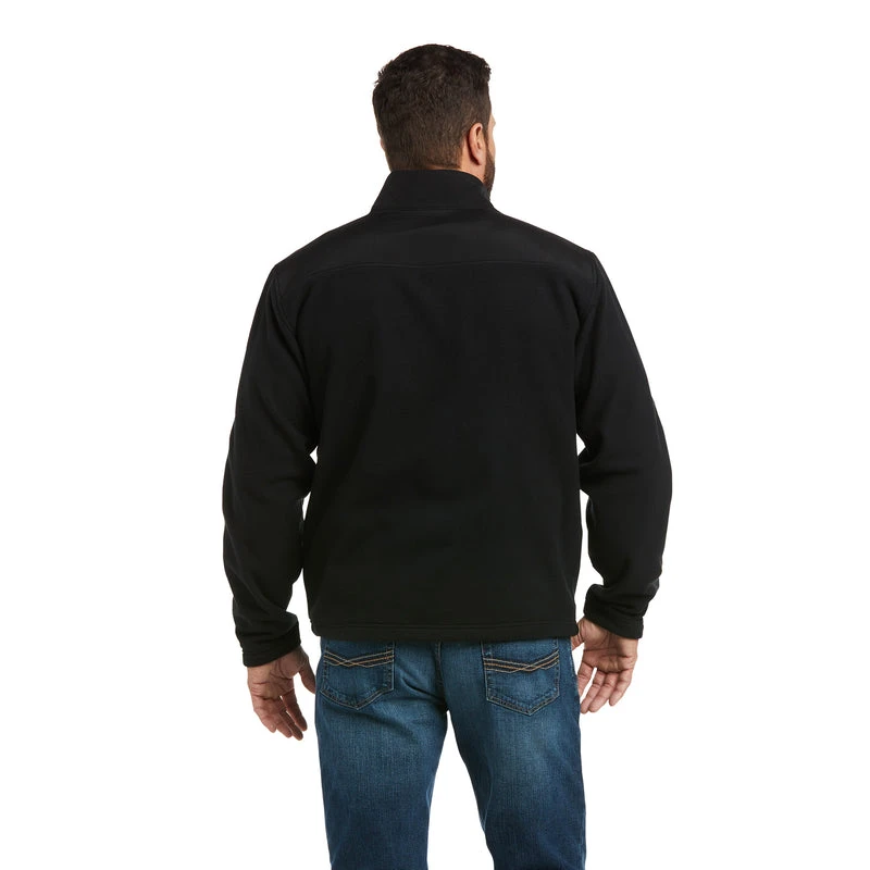 'Ariat' Men's Basis 2.0 1/4 Zip - Black - Image 3