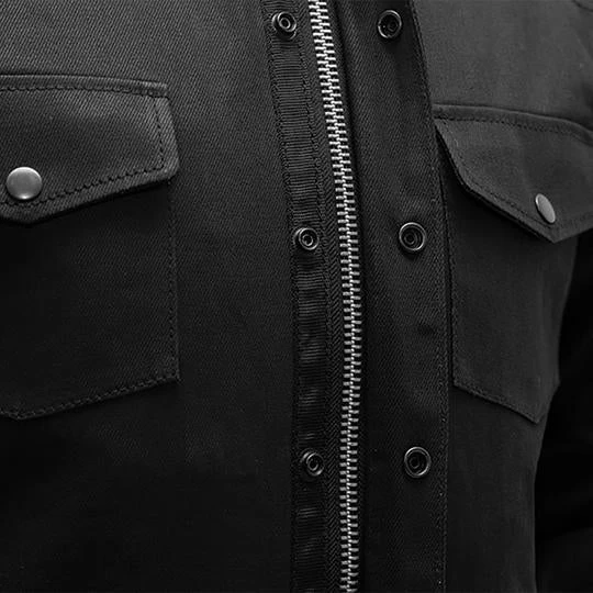 'First Manufacturing' Men's Equalizer Denim Jacket - Black - Image 3