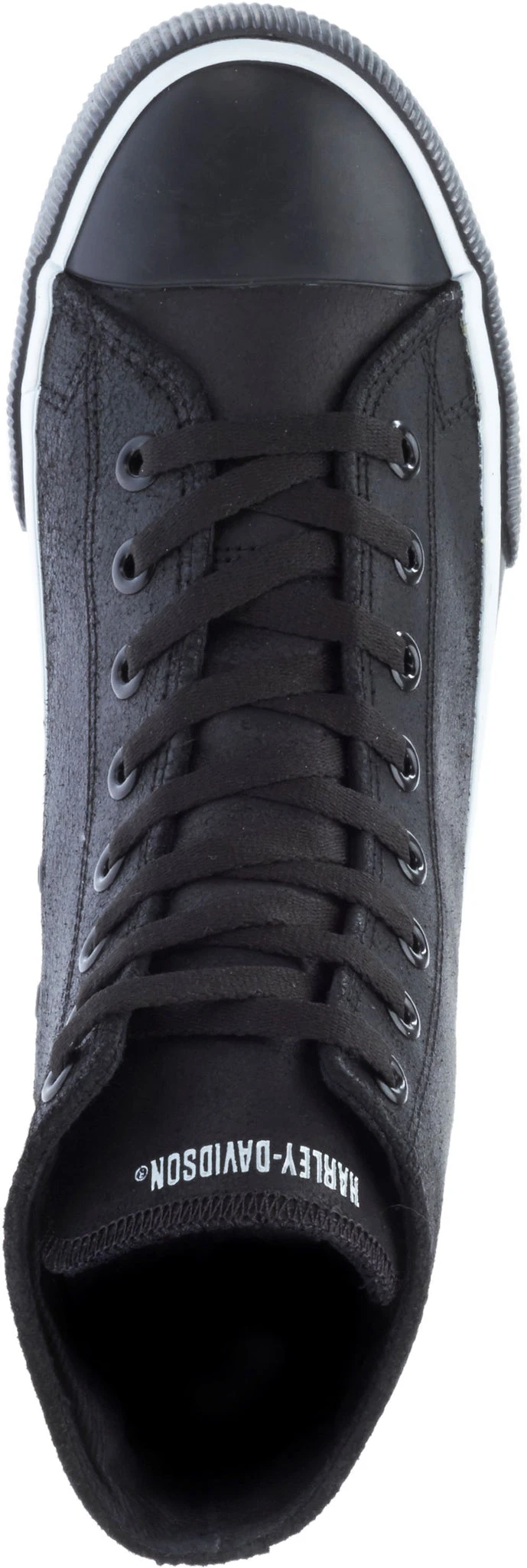 'Harley Davidson' Men's Baxter Hi-Top W/Skull - Black - Image 2