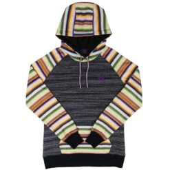 'Hooey' Women's Catalina Space Dye Hoody - Black / Serape