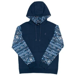 'Hooey' Men's "Summit" Hoody - Navy / Aztec