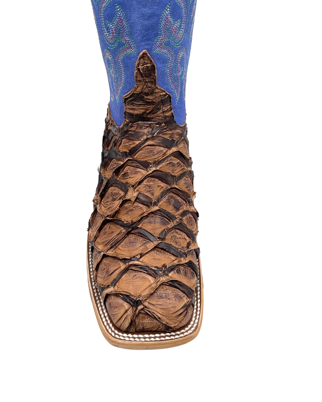 'Anderson Bean' Men's 13" HorsePower Top Hand Big Bass Square Toe - Pirarucu / Royal Sinsation - Image 2