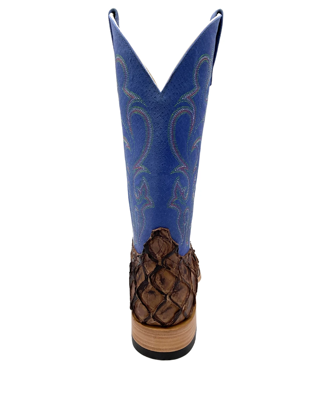 'Anderson Bean' Men's 13" HorsePower Top Hand Big Bass Square Toe - Pirarucu / Royal Sinsation - Image 5