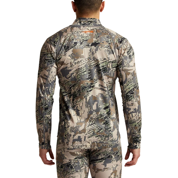 'Sitka' Men's Core Midweight Zip T-Shirt - Big Game : Optifade Open Country - Image 2