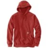 'Carhartt' Men's Midweight Logo Hoodie - Chili Pepper Heather