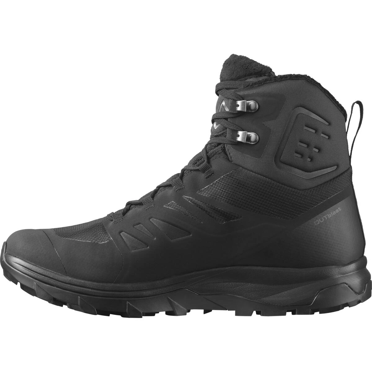 'Salomon' Men's 6" Outblast 400GR Thinsulate™ Climasalomon™ WP Winter - Black / Black - Image 6