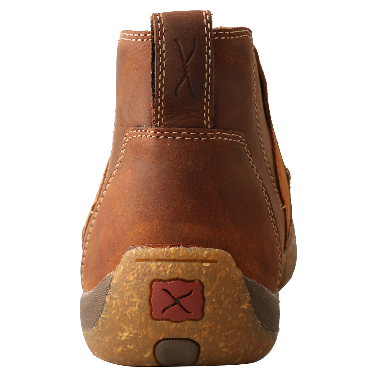 'Twisted X' Men's 4" Chelsea Basket Weave Driving Moc - Oiled Saddle - Image 3