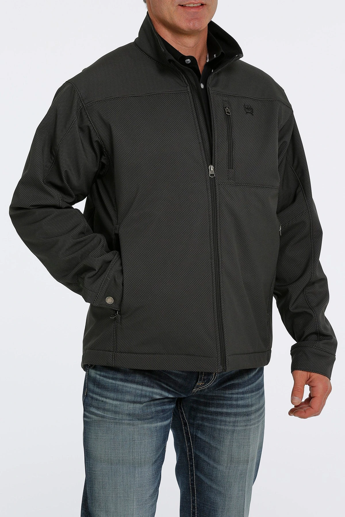 'Cinch' Men's Concealed Carry Bonded Jacket - Brown - Image 2