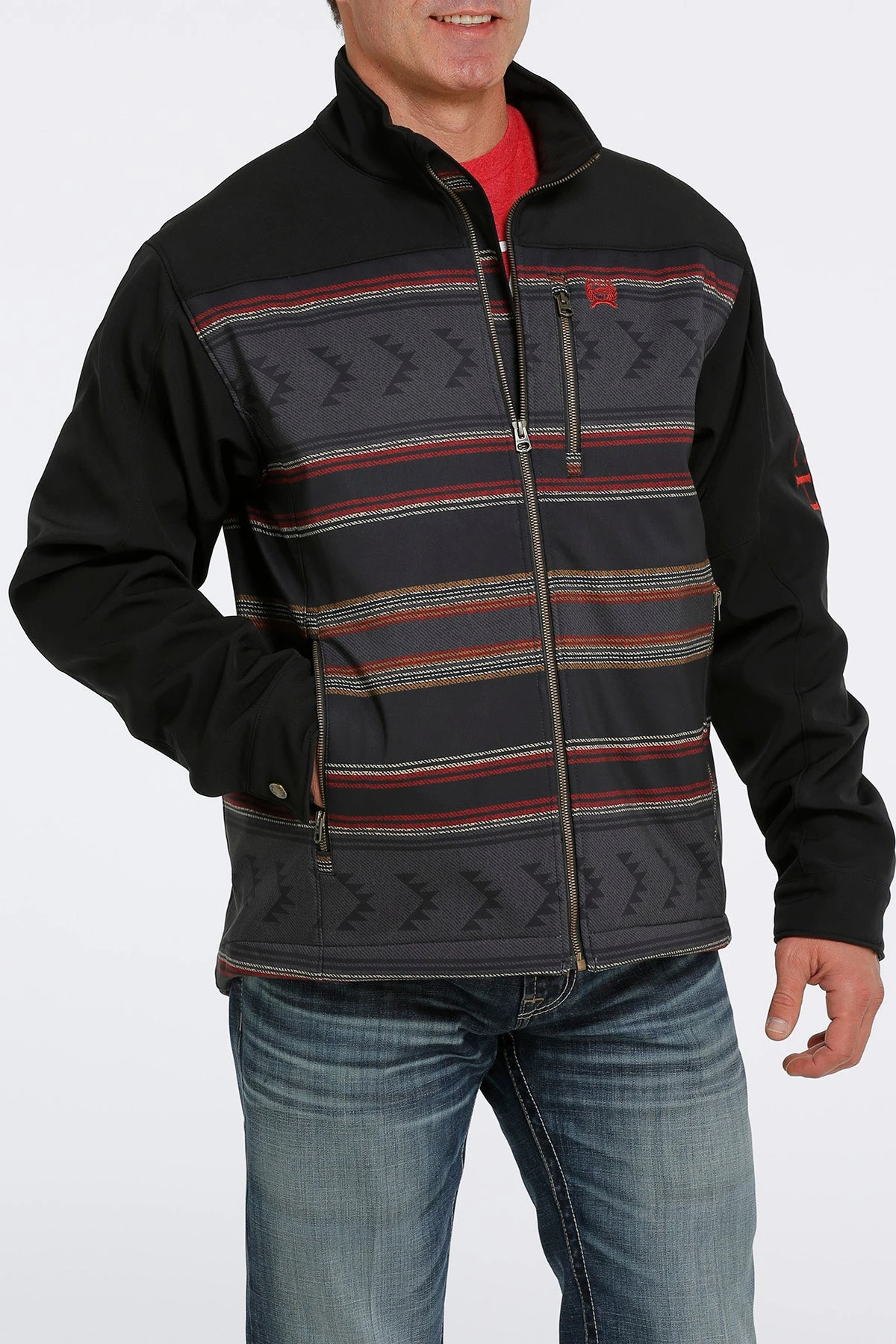 'Cinch' Men's Concealed Carry Bonded Jacket - Black - Image 2