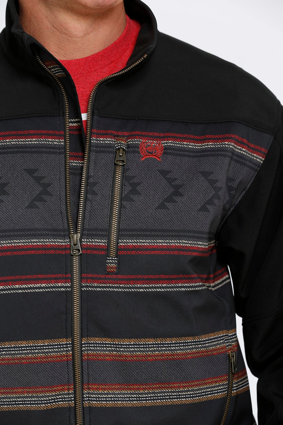 'Cinch' Men's Concealed Carry Bonded Jacket - Black - Image 3