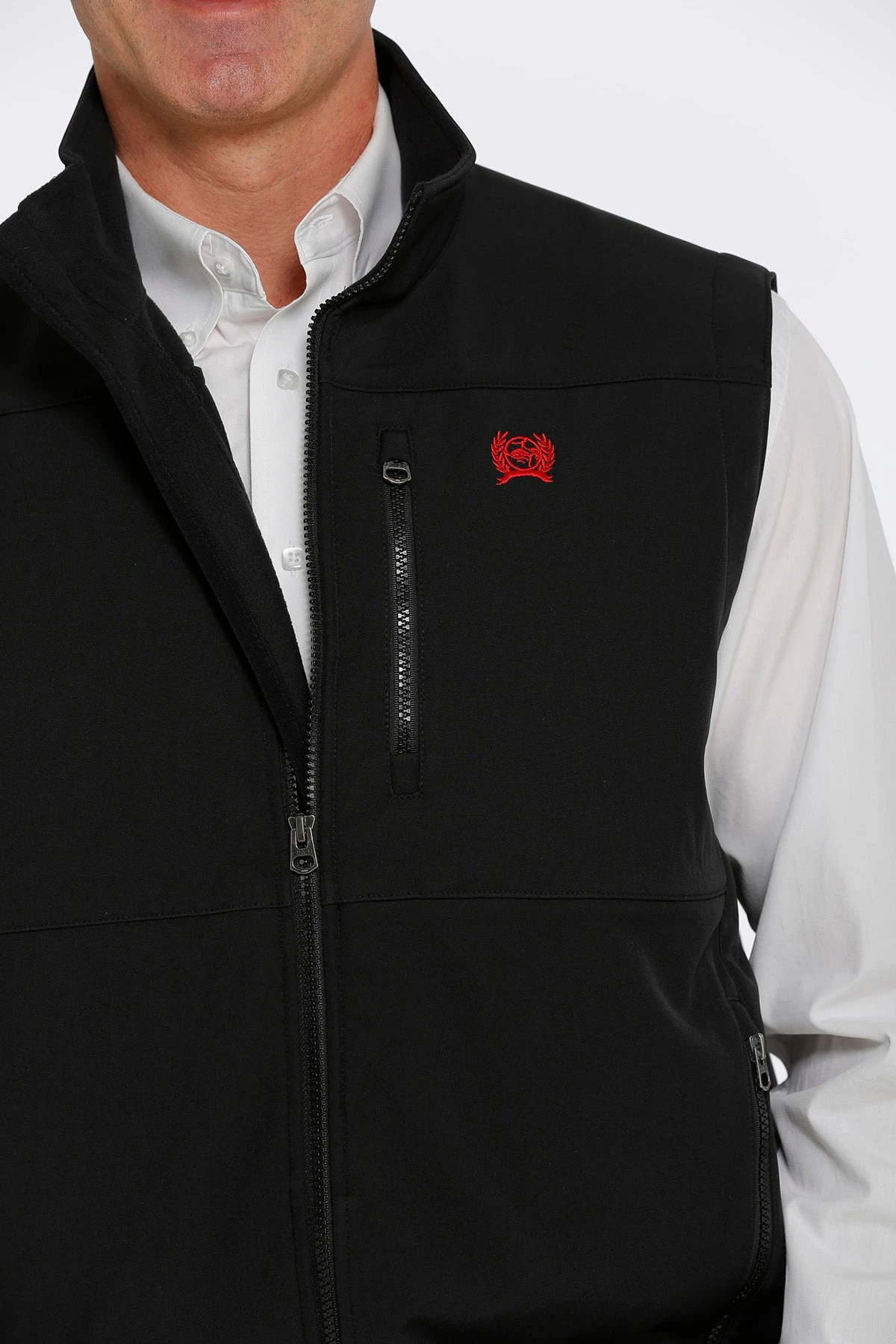 'Cinch' Men's Concealed Carry Bonded Vest - Black - Image 4