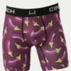 'Cinch' Men's 6" Eggplant Boxer Brief - Purple
