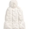 'The North Face' Women's Cable Minna Pom Beanie - Gardenia White