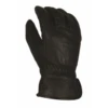'Bear Knuckles' Double Wedge™ Fleece-Lined Water Resistant Cowhide Driver Glove - Black