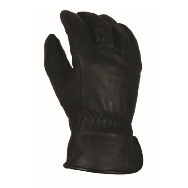 'Bear Knuckles' Double Wedge™ Fleece-Lined Water Resistant Cowhide Driver Glove - Black