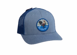 'Red Dirt Hat Company' Men's Crispy Chicken Cap - Heather Grey / Blue