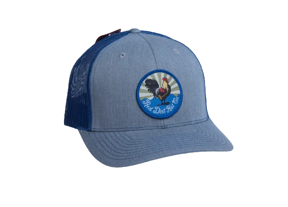 'Red Dirt Hat Company' Men's Crispy Chicken Cap - Heather Grey / Blue