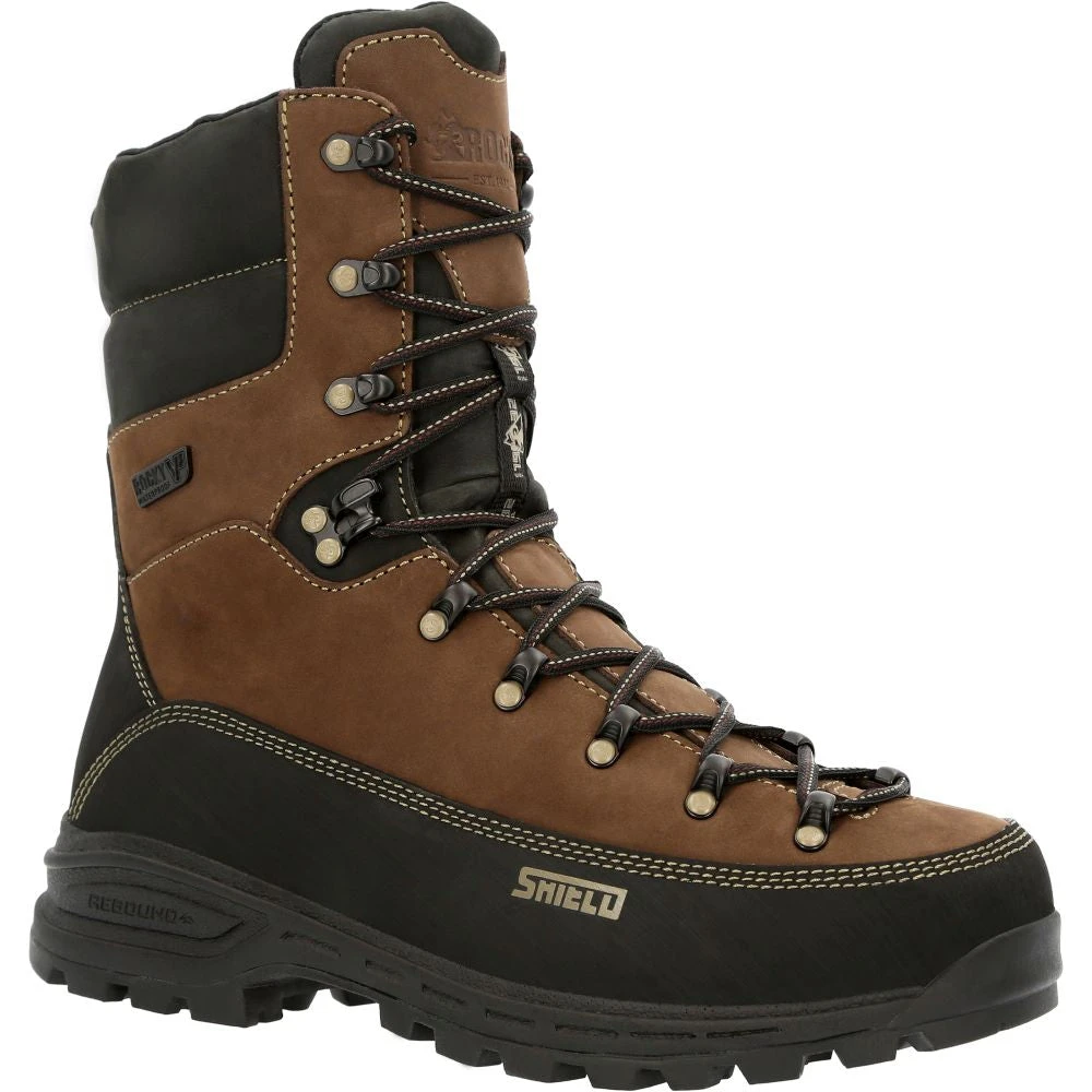 'Rocky' Men's 10" MTN Stalker Pro 400GR WP Hunting - Brown / Black - Image 6