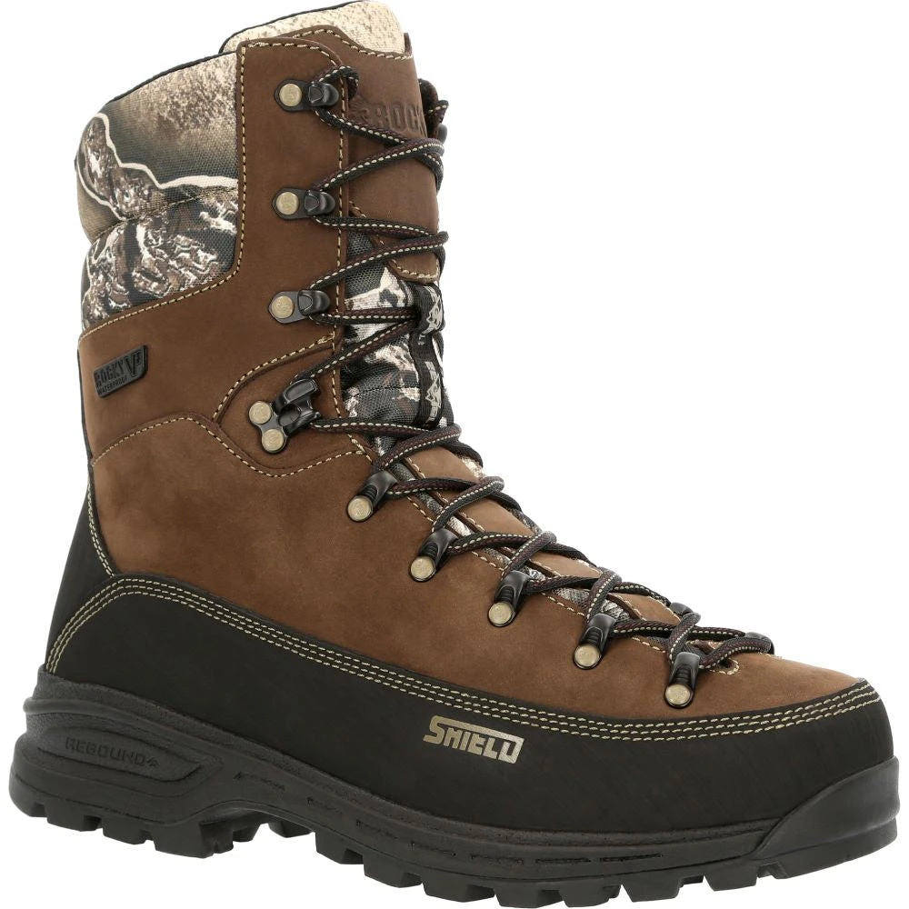 'Rocky' Men's 10" MTN Stalker Pro 800GR WP Hiker - Brown / Black /Realtree ™ - Image 6