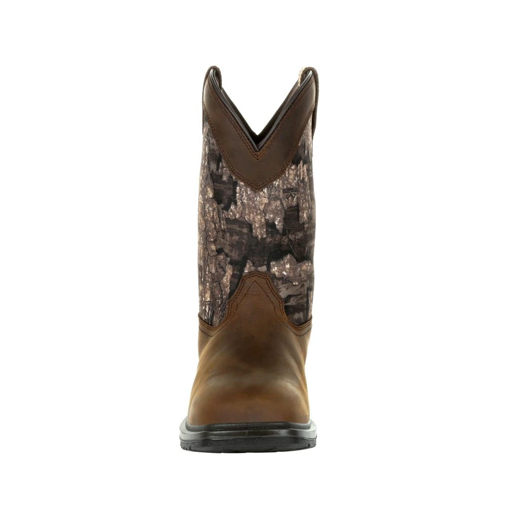 'Rocky' Men's 11" Worksmart 400G WP Western Soft Toe - Realtree Timber - Image 4