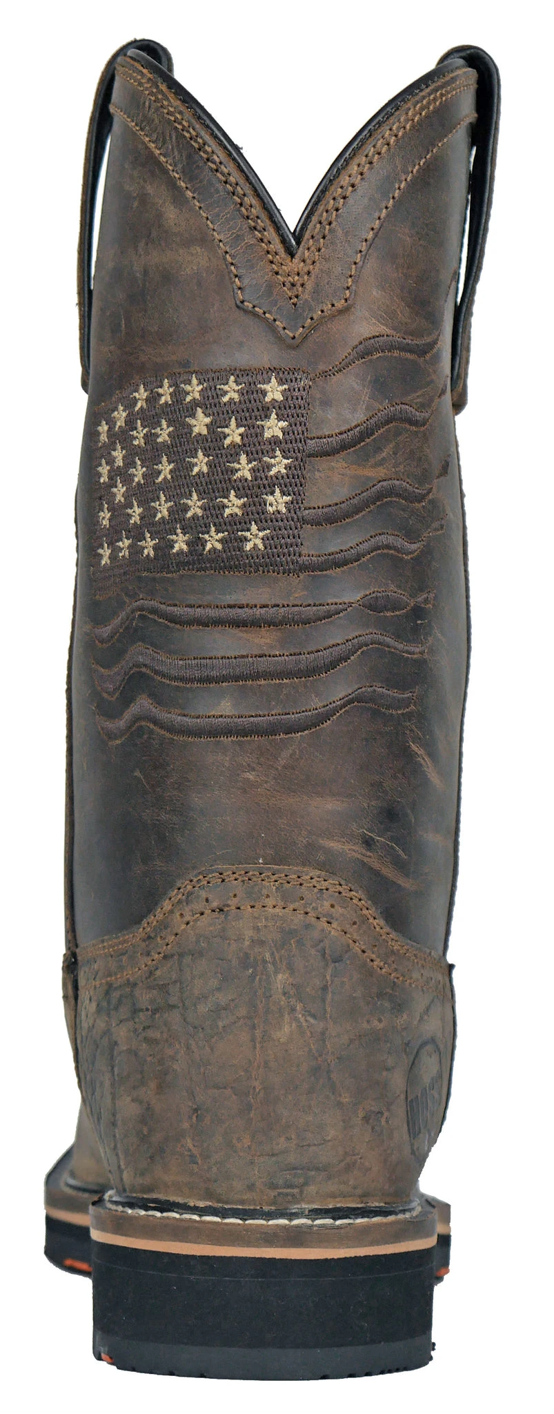 'Hoss Boots' Men's Rushmore Western EH Soft Toe - Rancher Brown - Image 5