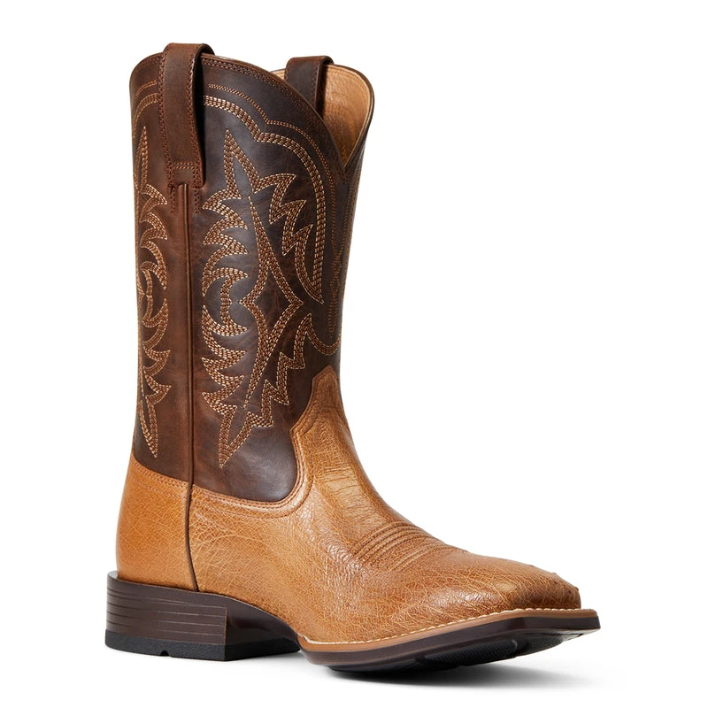 'Ariat' Men's 11" Night Life Ultra Western Square Toe - Ranger Smooth Quill Ostrich / Beam Brown - Image 4