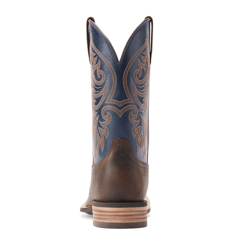 'Ariat' Men's 11" Slingshot Western Square Toe - Rowdy Rust / Dark Denim - Image 4