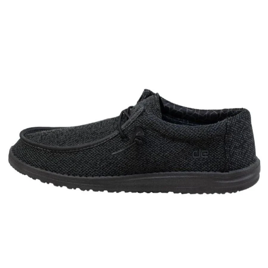 'Hey Dude' Men's Wally Sox Micro - Total Black - Image 6