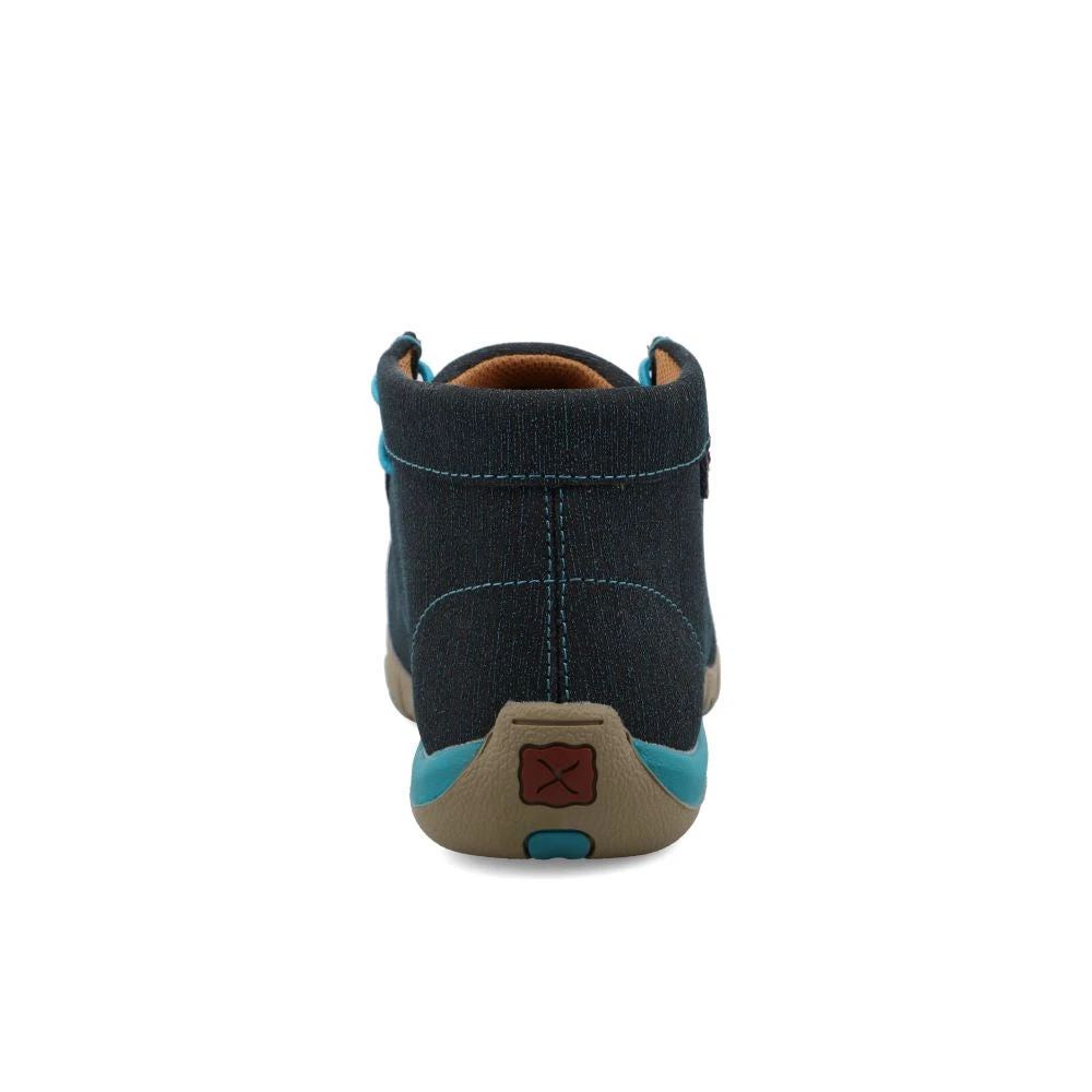 'Twisted X' Women's Chukka Driving Moc EH Comp Toe - Dark Teal / Turquoise - Image 5