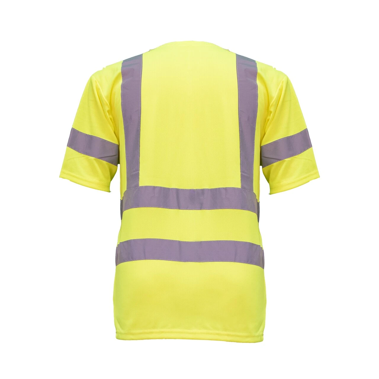 'KEY' Men's Hi-Visibility Pocket T-Shirt - Hi-Vis Yellow - Image 2