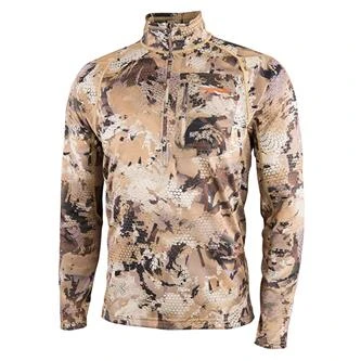 'Sitka' Men's Core Midweight Zip T-Shirt - Waterfowl : Marsh