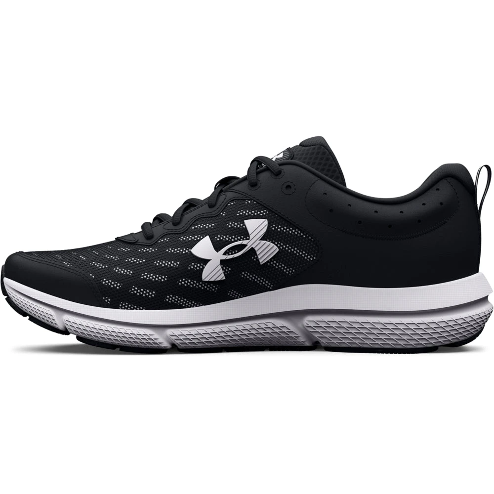 'Under Armour' Men's Charged Assert 10 - Black / White (Extra Wide) - Image 5