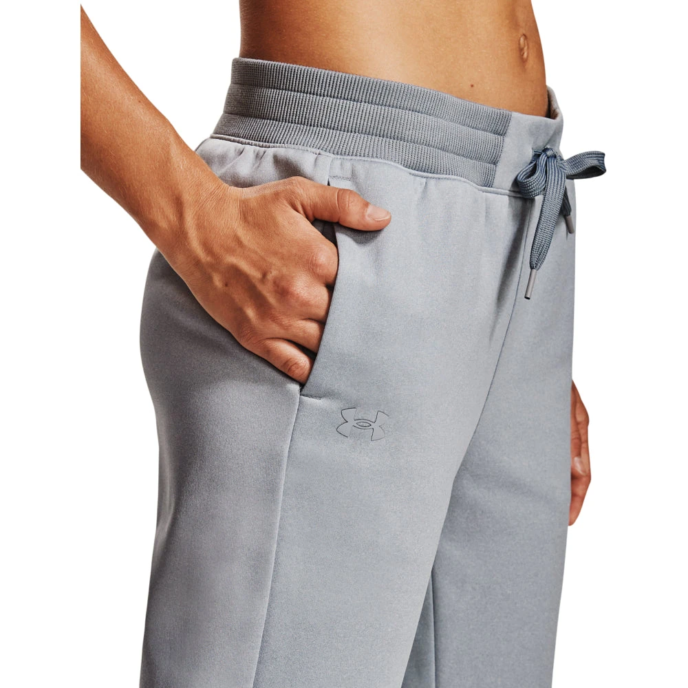 'Under Armour' Women's Armour Fleece Joggers - Steel Medium Heather - Image 4