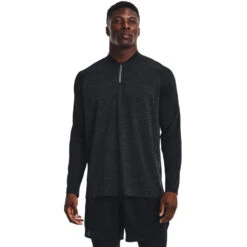 'Under Armour' Men's Tech™ 2.0 1/4 Zip - Black / Pitch Gray