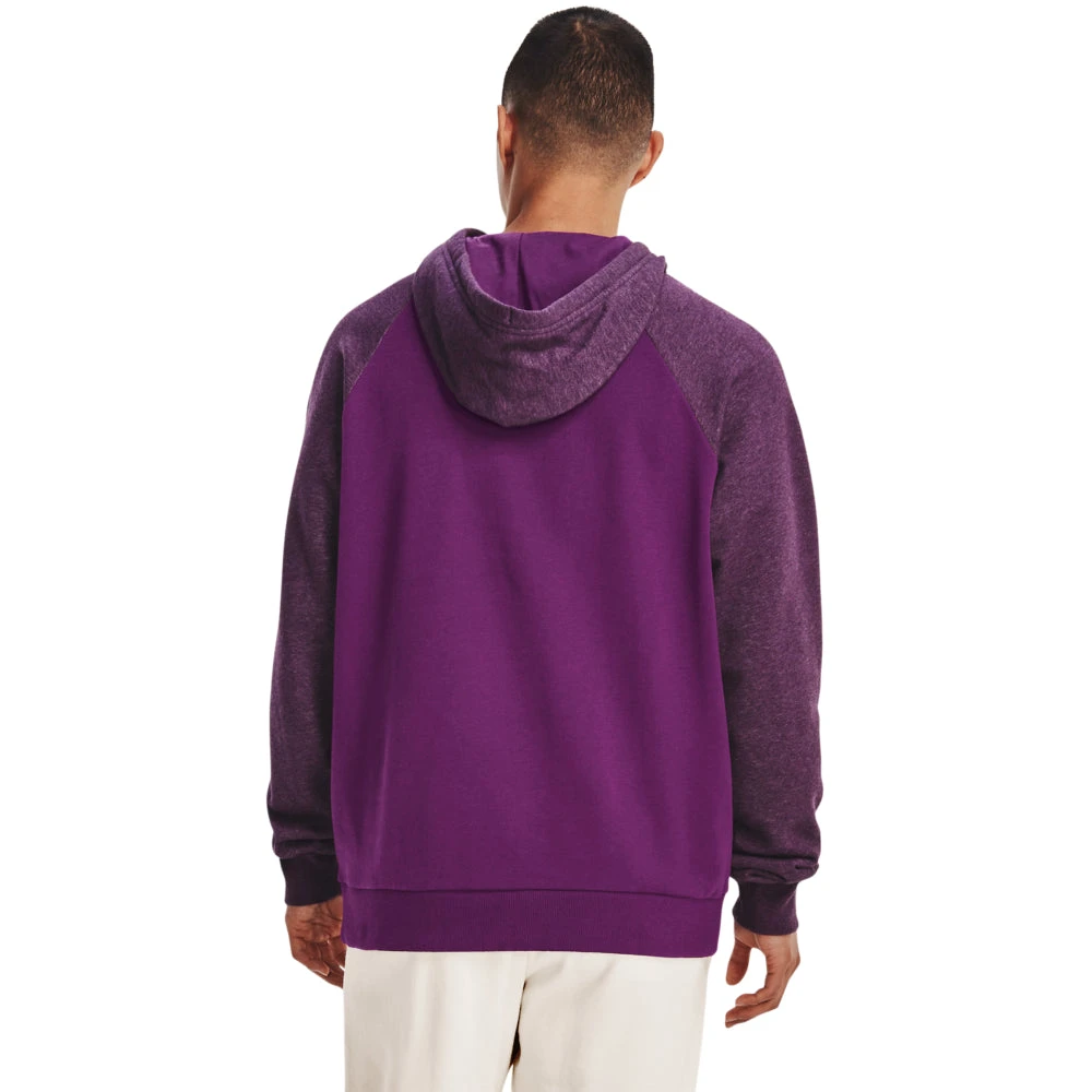 'Under Armour' Men's Rival Fleece Wordmark Colorblock Hoodie - Rivalry - Image 3