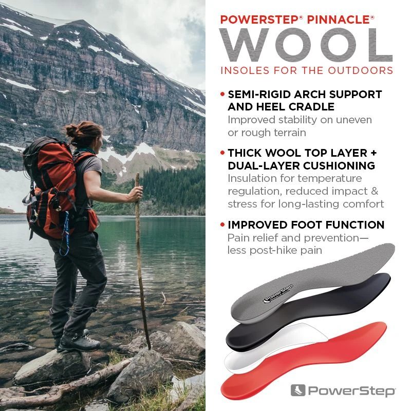 'Powerstep' Pinnacle Journey Wool Insoles - Image 8